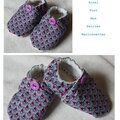 chaussons violet