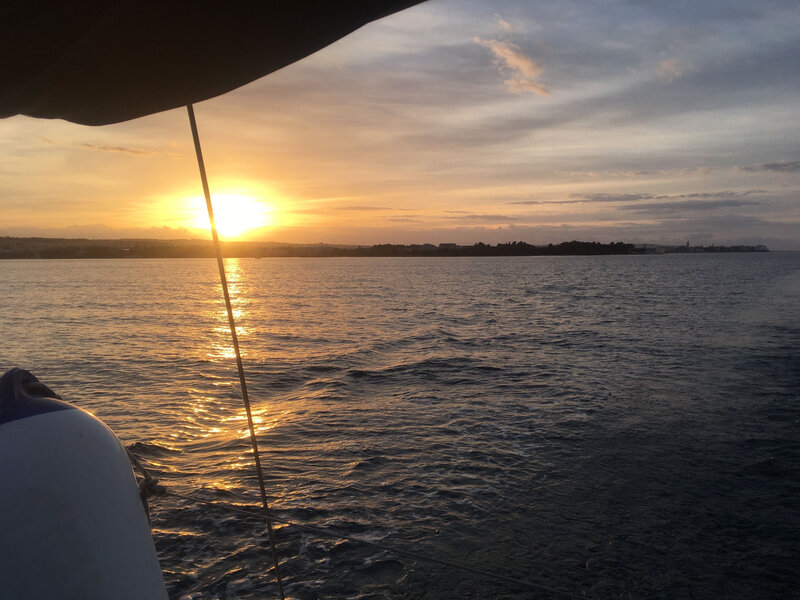 Lever du soleil au nord de Zadar, dimanche 14 mars 2021