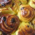 Brioche roulee aux raisins facon lenotre
