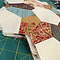 Le quilt tournesol, étape 4