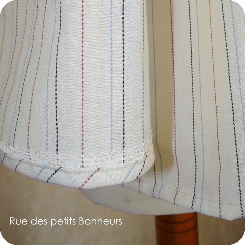 Dentelle cousue 