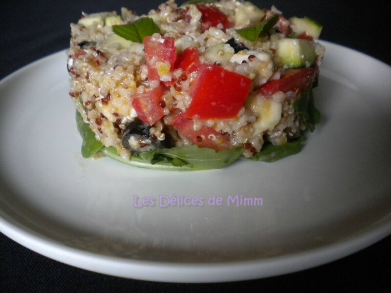 Salade méditerranéenne au quinoa-boulgour 5