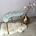 table-haricot-vintage-fleurs