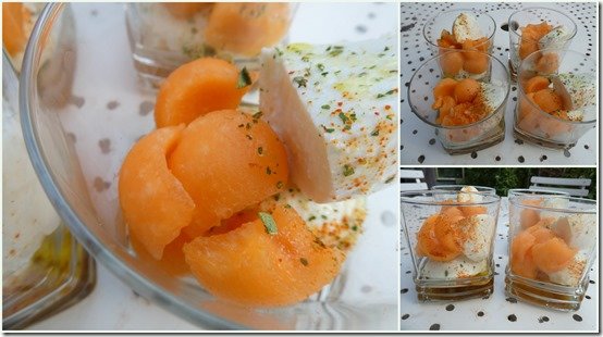Burrata, melon, gelée de citron