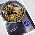 Salade de filets de maquereaux marinés, pois chiches et pommes