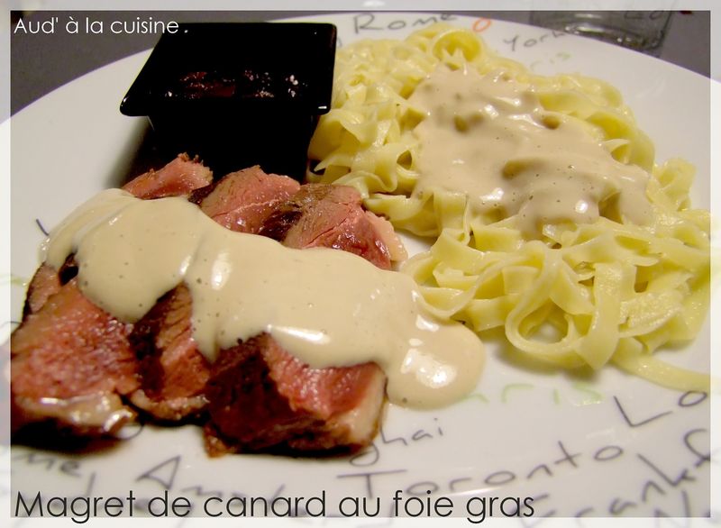 Recette Magret de canard sauce foie gras (facile, rapide)