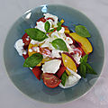 Salade de tomates et nectarines