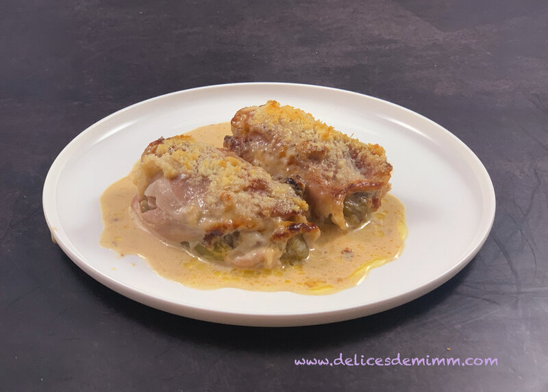 Gratin de chicons (endives) au jambon cru et au parmesan 4
