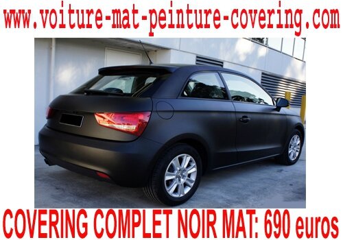 Covering noir mat Audi A1 🏴 - Design-Covering.fr