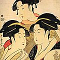 Kitagawa utamaro (2) trois beautés de notre temps