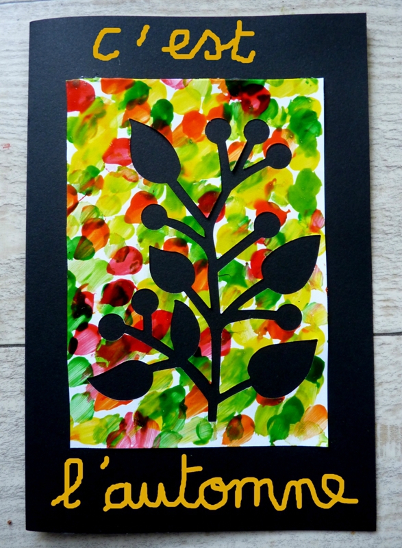 176_Arbres Automne_Trois petits arbres (carte automne)
