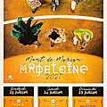 Mont de marsan - cartel 2021 des fêtes de la madeleine