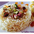 riz pilaf pistaches et raisins secs blonds 1 - LA CUISINE DANNA PURPLE (2)