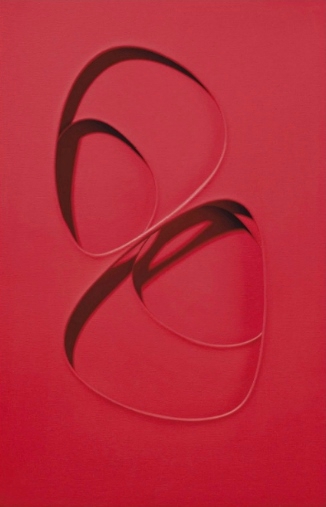 Paolo Scheggi (1940-1971), Intersuperficie curva dal rosso