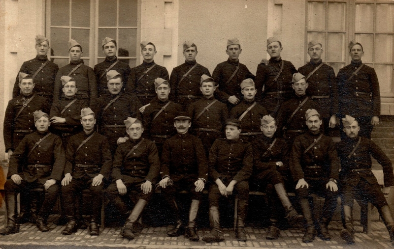 Caen, Quartier Claude Decaen, élèves brigadiers du 11e RAC, 1915