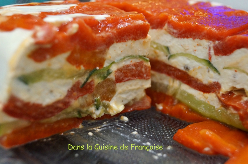Terrine de Poivrons et Courgettes Dans la Cuisine de Françoise