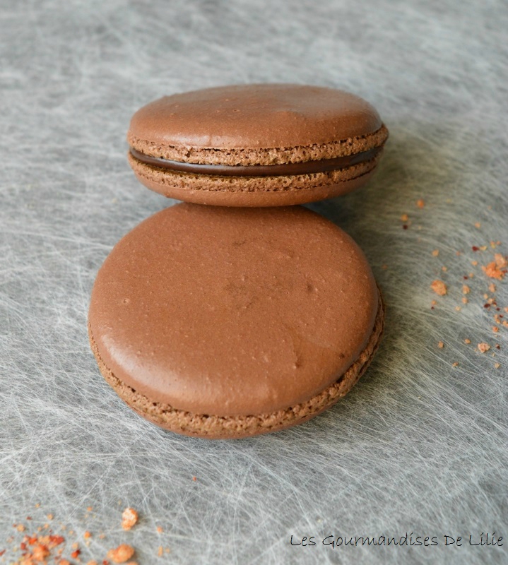 Macarons au Chocolat et Fleur de Sel Les Gourmandises De Lilie