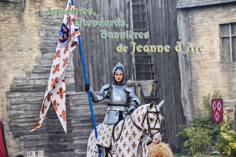 Puy du Fou Armoiries, étendards, bannière de Jeanne d'Arc