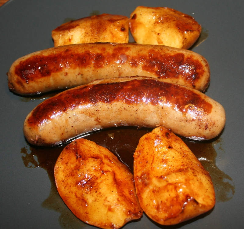 Boudins blancs au pomme et sucre candi amafacon