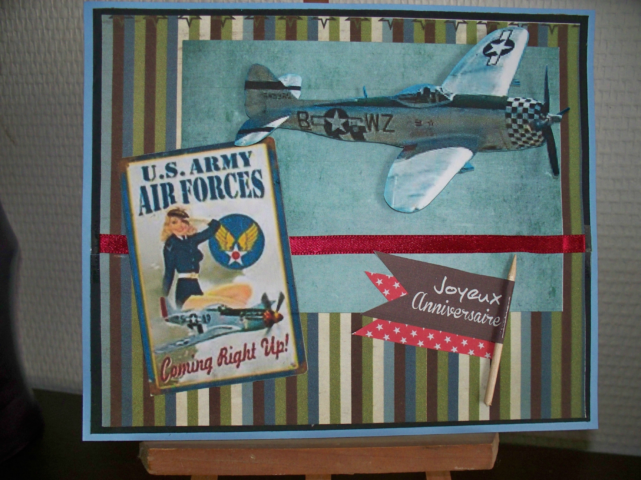 Carte Anniversaire Aviation Envie De Scrapbooking