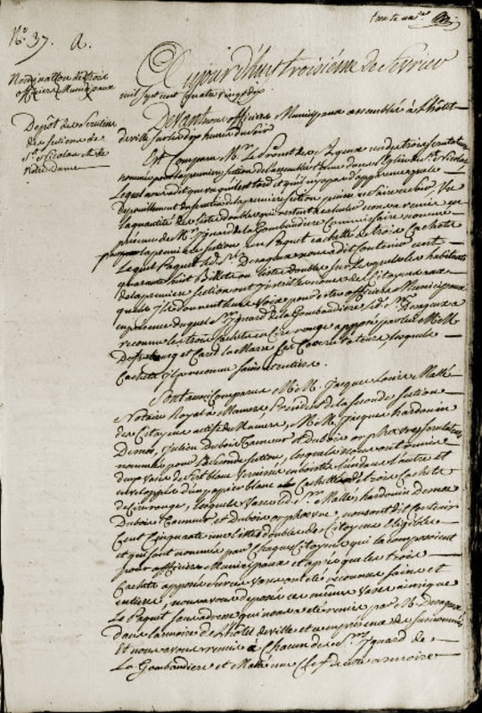 Le 3 février 1790 à Mamers : élection de la municipalité ( suite ).