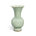 A Longquan celadon beaker vase, Yuan-Ming dynasty (1279-1644)