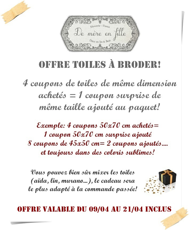 offre toiles avril 2019