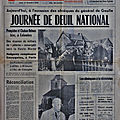 12 novembre 1970: journée de deuil national en france