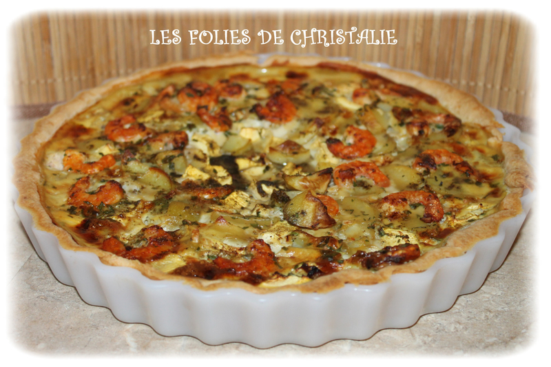Tarte curry crevettes 1