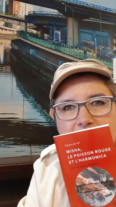 MISHA, LE POISSON ROUGE ET L'HARMONICA, C.-L.DESGUIN, EDITIONS LAMIROY, collection Adopuscules, septembre 2021