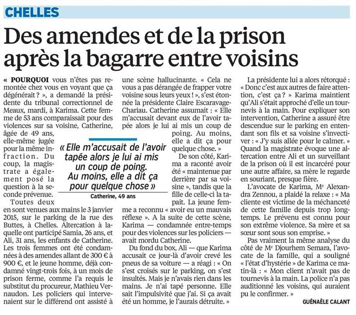 Des amendes et de la prison