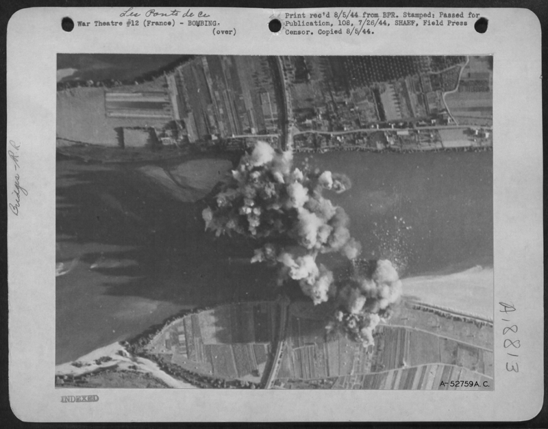 Bombardement Pont de chemin de fer 1944