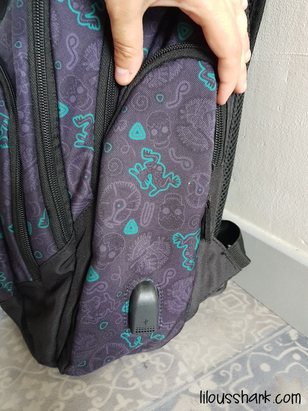 Sac à dos Vert ordinateur USB SKULL 1