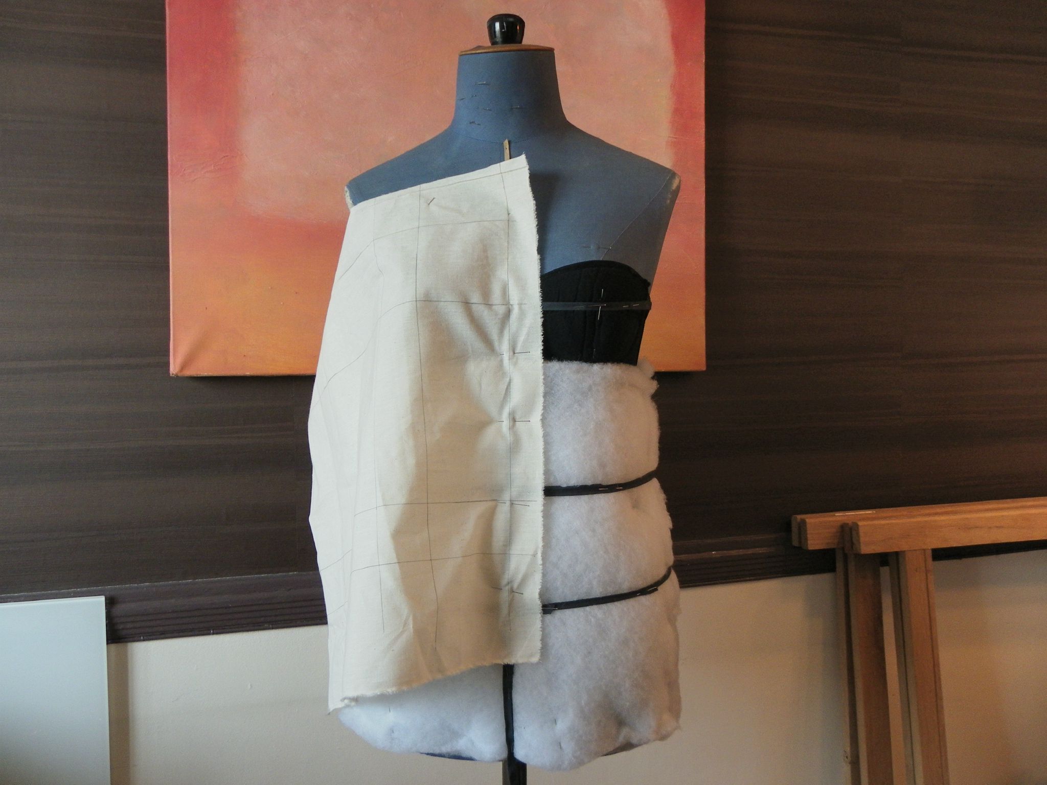 Moulage au papier de soie robe drapée - LES ATELIERS DE CLARAINES