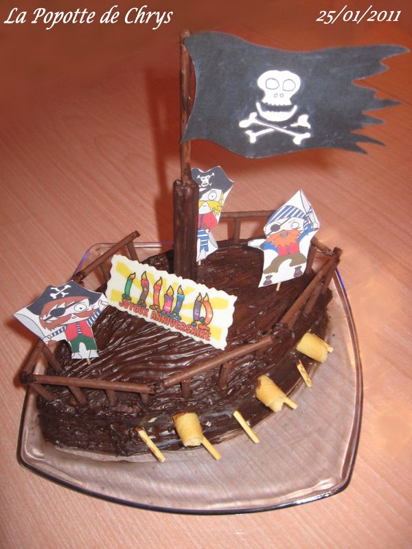 Gateau Bateau Pirates La Popotte De Chrys