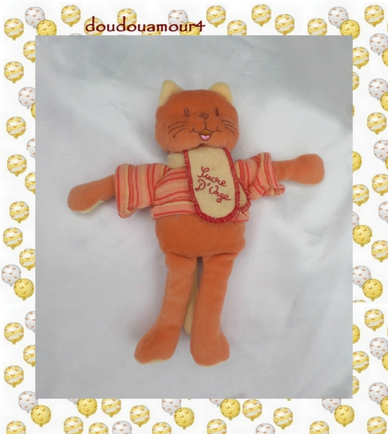 peluche chat orange