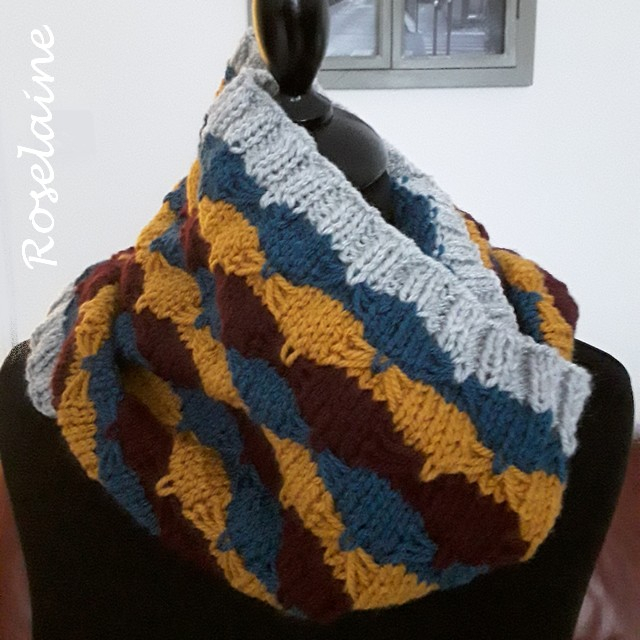 Roselaine Afternoon Delight Quickie Knit Cowl by Marly bird 3