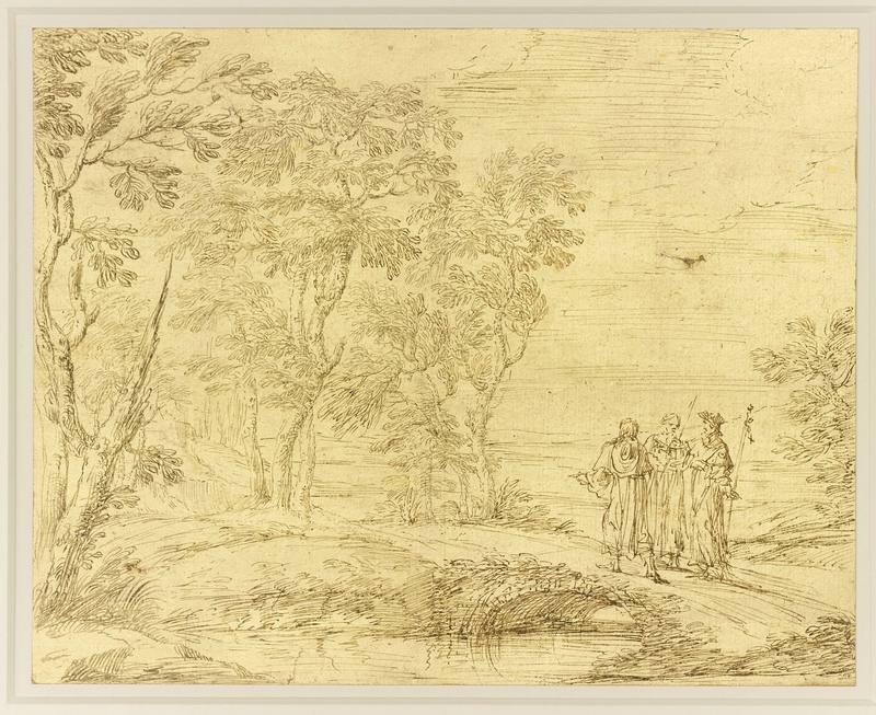 Pier Francesco Cittadini (161316-81), Christ and the disciples on the road to Emmaus, c
