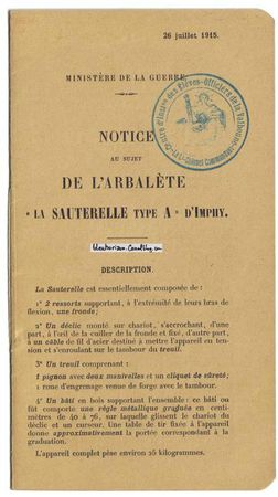 arbalète notice1log