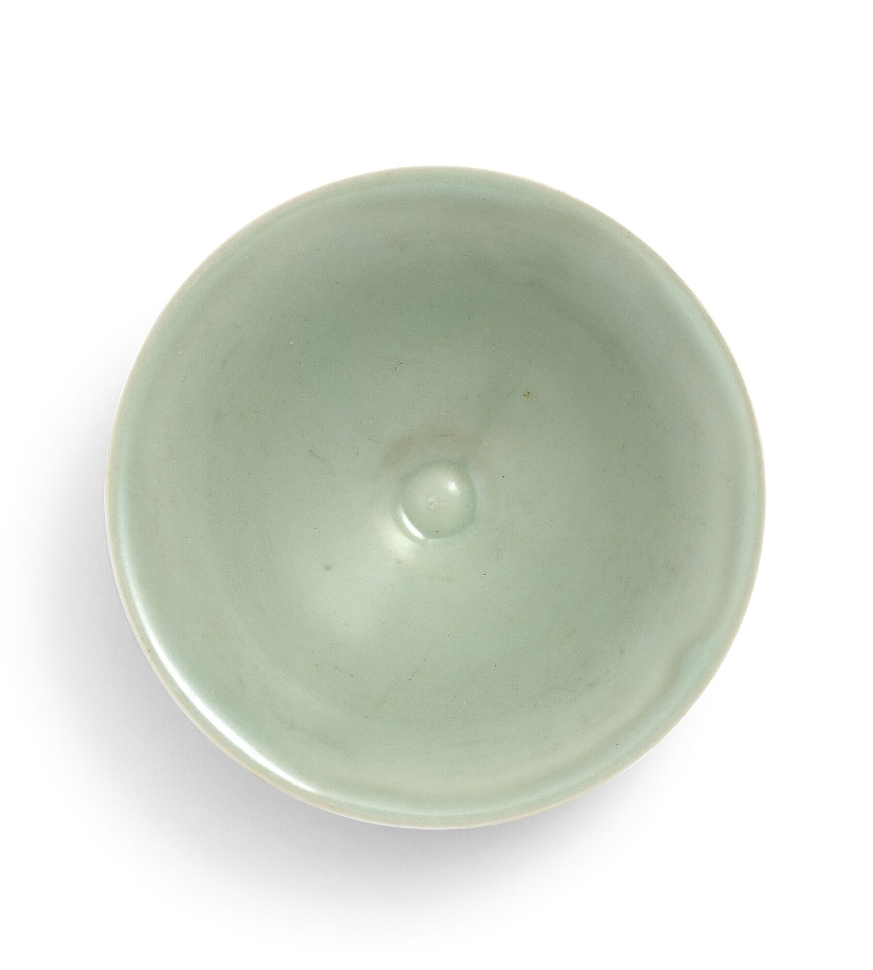 An exceptional Longquan celadon conical bowl, Southern Song dynasty (1127-1279)