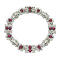 Ruby and diamond necklace, 1930s