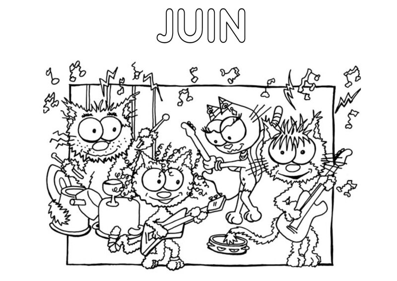 Coloriages juin  Assistante Maternelle Argenteuil  Orgemont