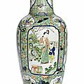 A large famille verte ovoid vase, kangxi period (1662-1722)