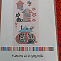 Une grille...............2 broderies