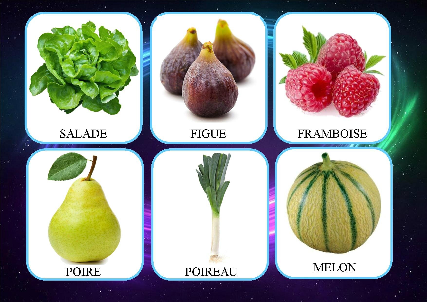 Loto des fruits et légumes - La classe de Mamaicress