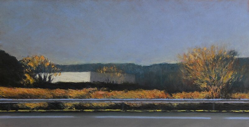 K nowhere 44 nov 2015, pastel à l'huile, 64 x 33 cm
