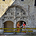 1173 charte du minage de saumur d’henri ii dans l'abbaye de fontevrault, en compagnie de raimond v, comte de toulouse