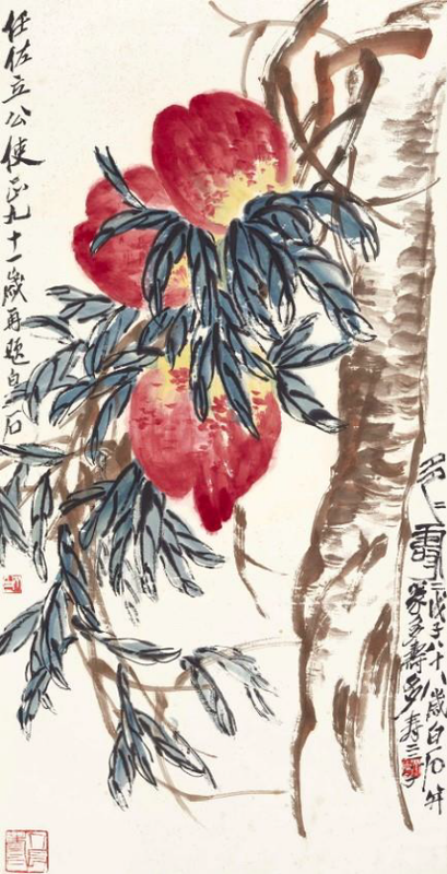Qi Baishi (1864 – 1957), Longevity Peaches
