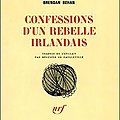 Behan brendan / confessions d'un rebelle irlandais