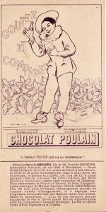 Chocolat Poulain Primice Mendes verso